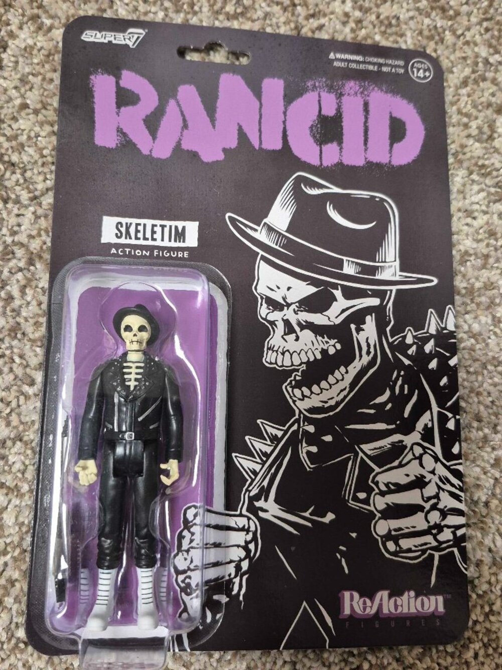 Rancid Skeletim Super 7 ReAction Figure